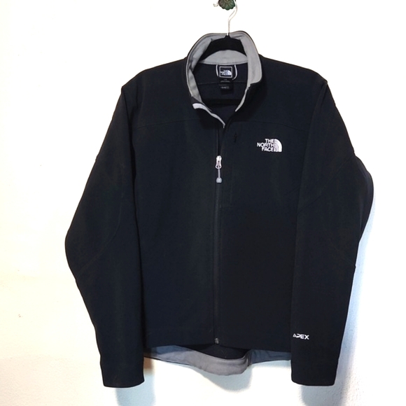 The North Face APEX Bionic Windwall Fleece Lined Softshell Jacket Black Large - Picture 13 of 13